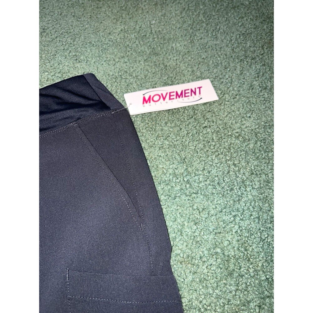 Movement Women’s Gray Scrub Pants L Solid Knit Polyester/Spandex Medical MBS4472
